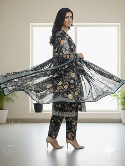 Nazaakat-e-Siyah three piece suit