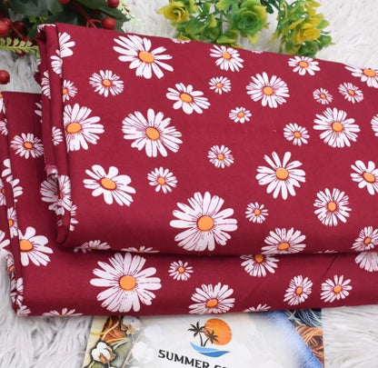 2 Pcs Women's Unstitched Printed Suit